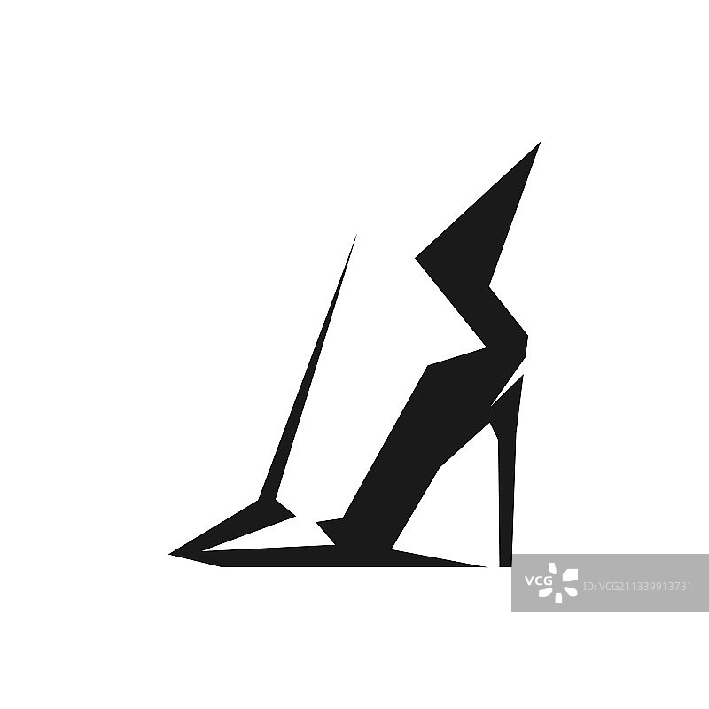 白色背景上的高跟鞋图片素材