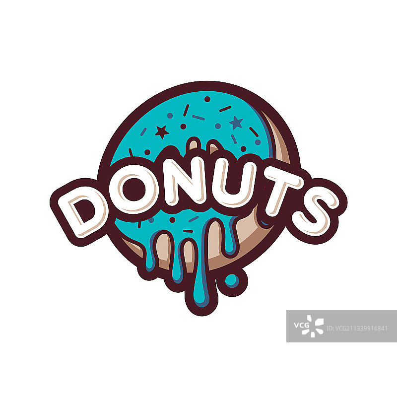 甜甜圈Logo设计模板图片素材