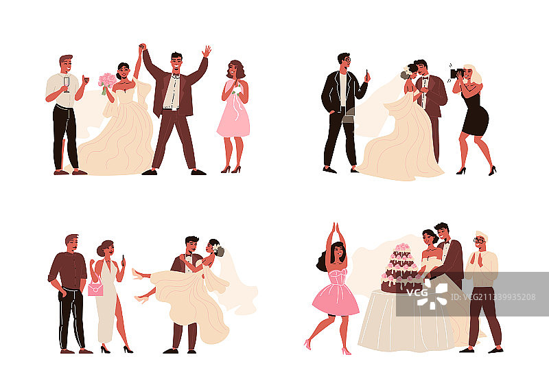 婚礼仪式组合图片素材