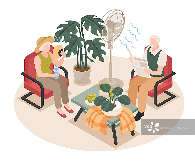 2.5D炎热天气图片素材