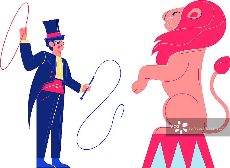 驯狮师马戏团图片素材