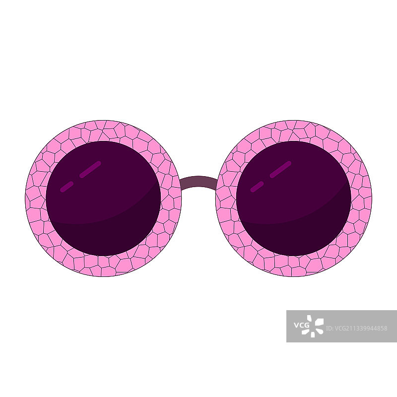 时尚圆形红色大理石镜框太阳镜图片素材