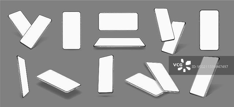 智能手机屏幕阴影演示平板电脑图片素材