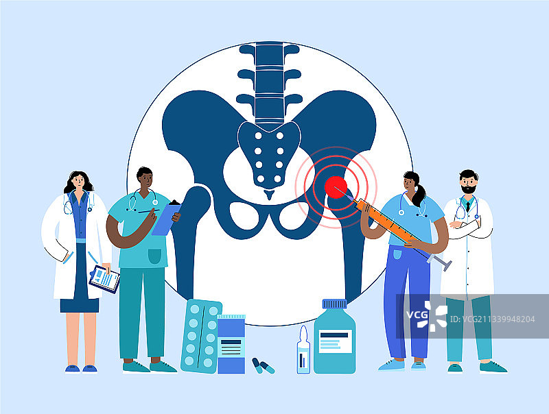 髋关节注射图片素材
