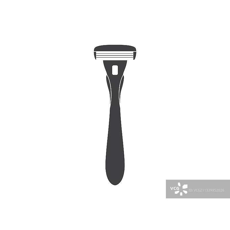 黑色极简风格安全剃须刀图片素材