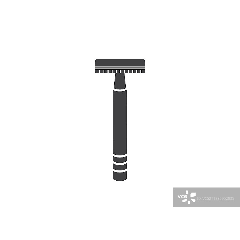 具有锋利刀片的安全剃须刀，用于去除毛发图片素材