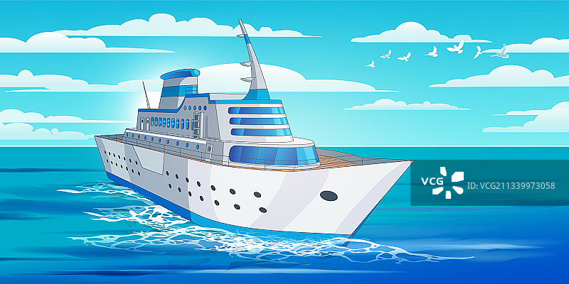 适用于旅行的巨型邮轮3D模型图片素材