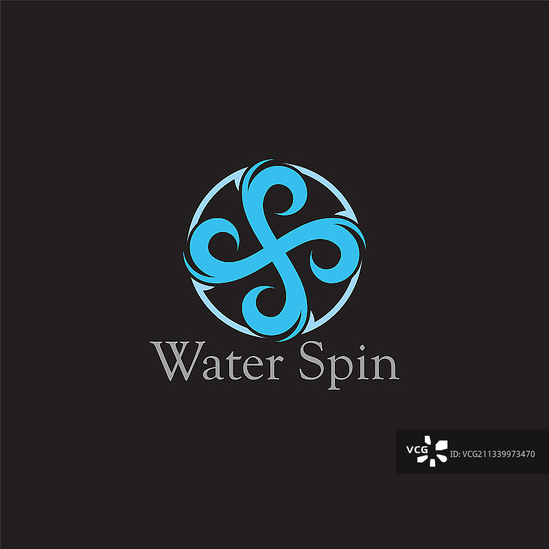 水涡轮机运动箭头符号Logo图片素材