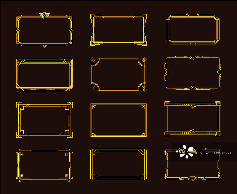 装饰艺术画框套装图片素材