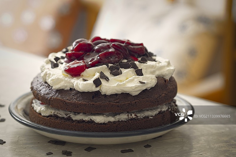 德国餐盘甜点特写图片素材