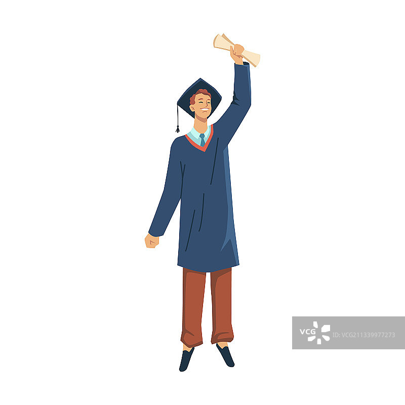 快乐男人庆祝毕业图片素材