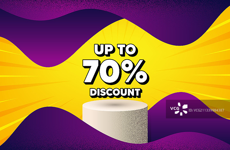 高达70%折扣促销优惠标志图片素材