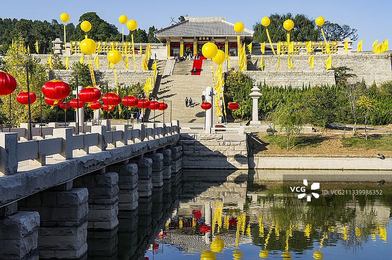 2010-10-15中国，陕西省，延安市，黄陵县，黄帝陵图片素材