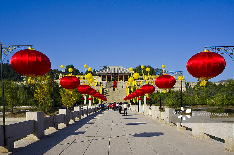 2010-10-15中国，陕西省，延安市，黄陵县，黄帝陵图片素材