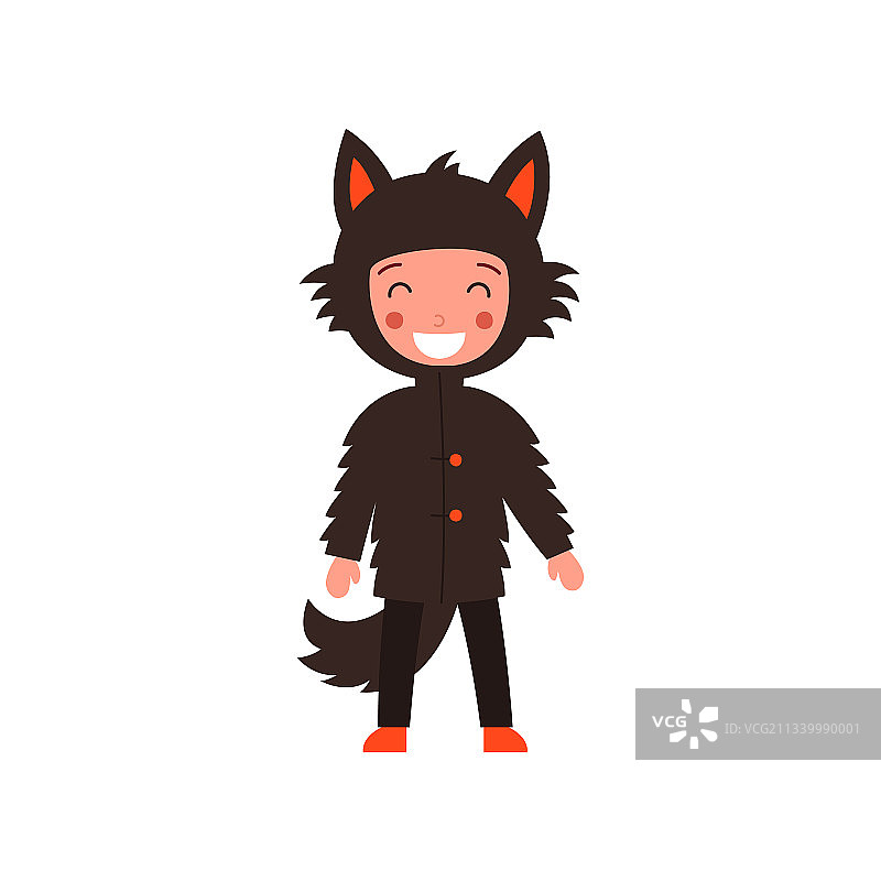 可爱的狼人卡通形象图片素材