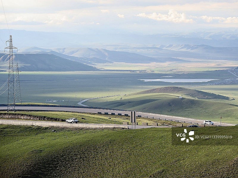 去甘加秘境路上的景色图片素材