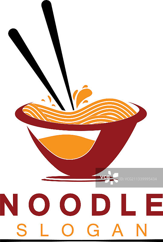 面条Logo图标插画设计图片素材