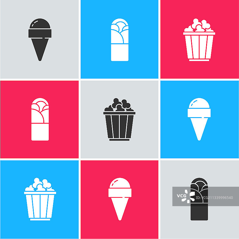 华夫饼冰淇淋土耳其烤肉图片素材