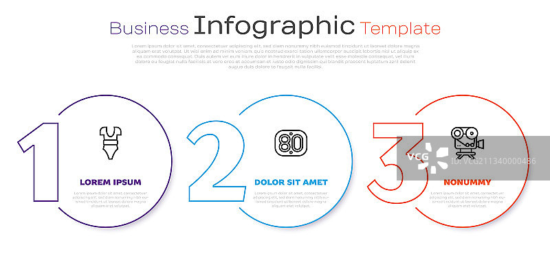 80年代复古泳衣和电影摄影机图片素材