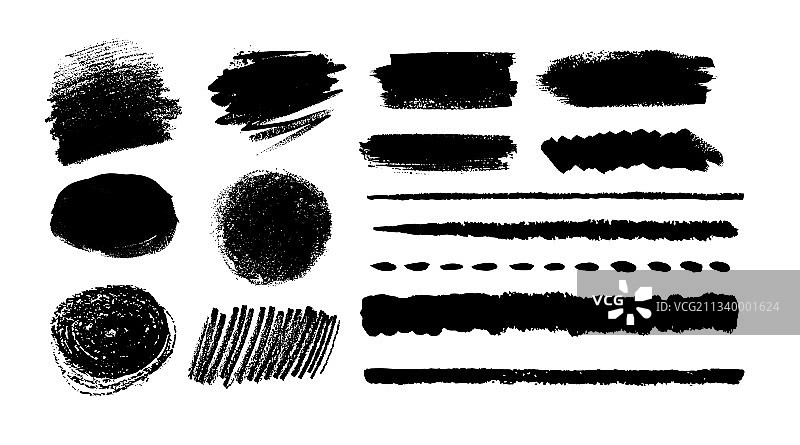 手绘Grunge元素合集图片素材