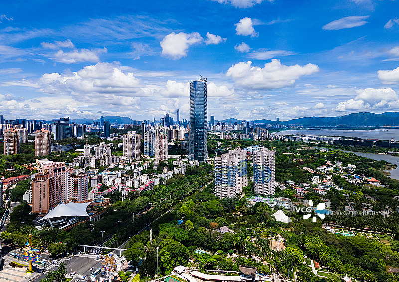 深圳南山华侨城大厦总部大楼图片素材