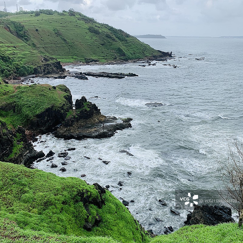 印度辛奎里姆海滩海景图片素材
