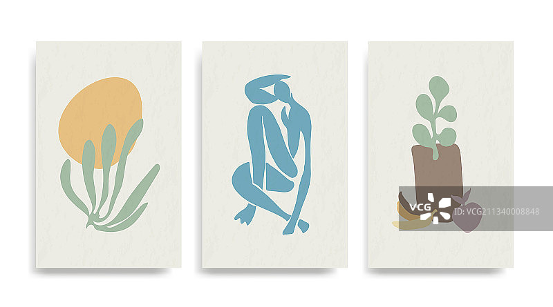 现代亨利·马蒂斯抽象艺术图片素材