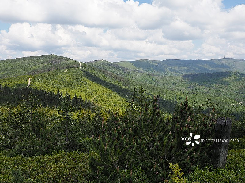 天空衬托下的风景图片素材