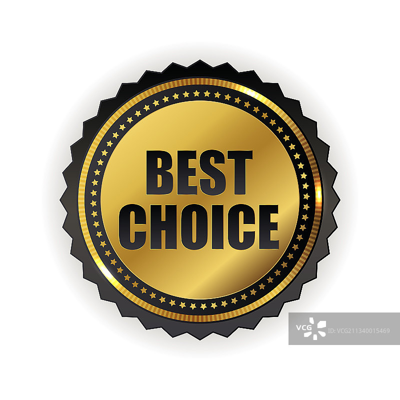 最佳选择：金色品质标签图片素材