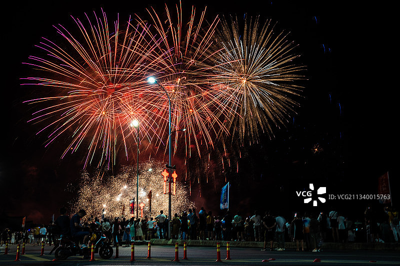 路边烟火图片素材