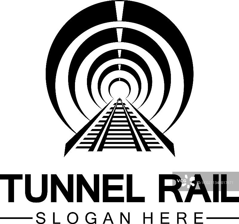 隧道铁路logo设计模板图片素材