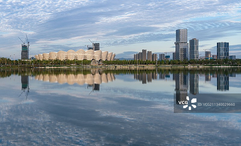 灞河东岸奥体中心图片素材