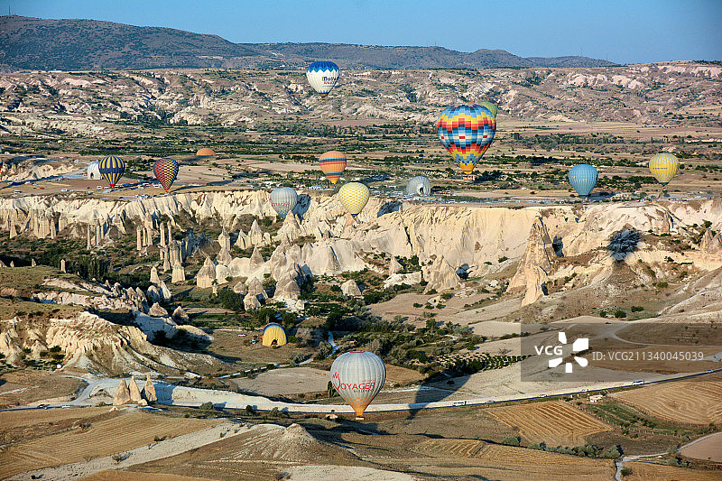 高角度的景观对天空图片素材