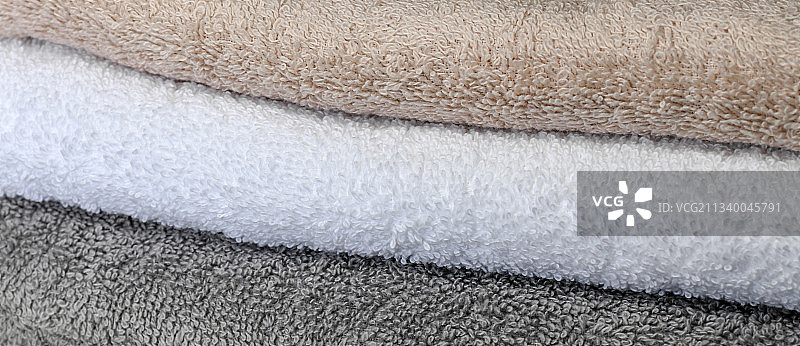 堆叠毛巾的完整画面镜头图片素材