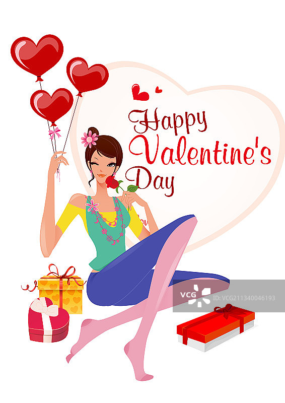 女性插画图片素材