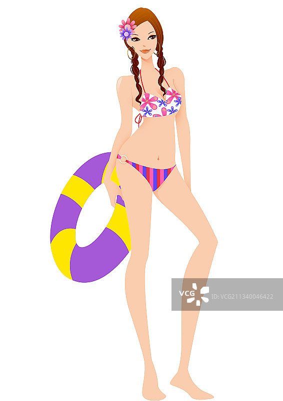 女性插画图片素材