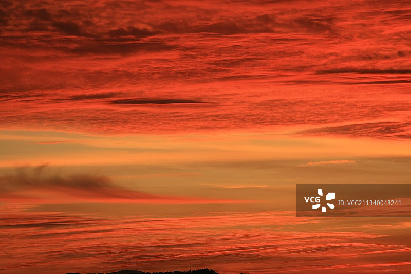 意大利马泰拉日落时分的壮丽景色图片素材