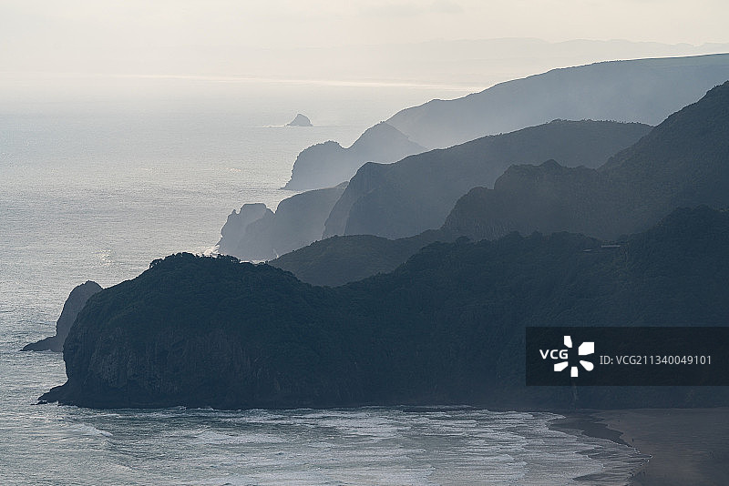 新西兰海Mountain美景图片素材