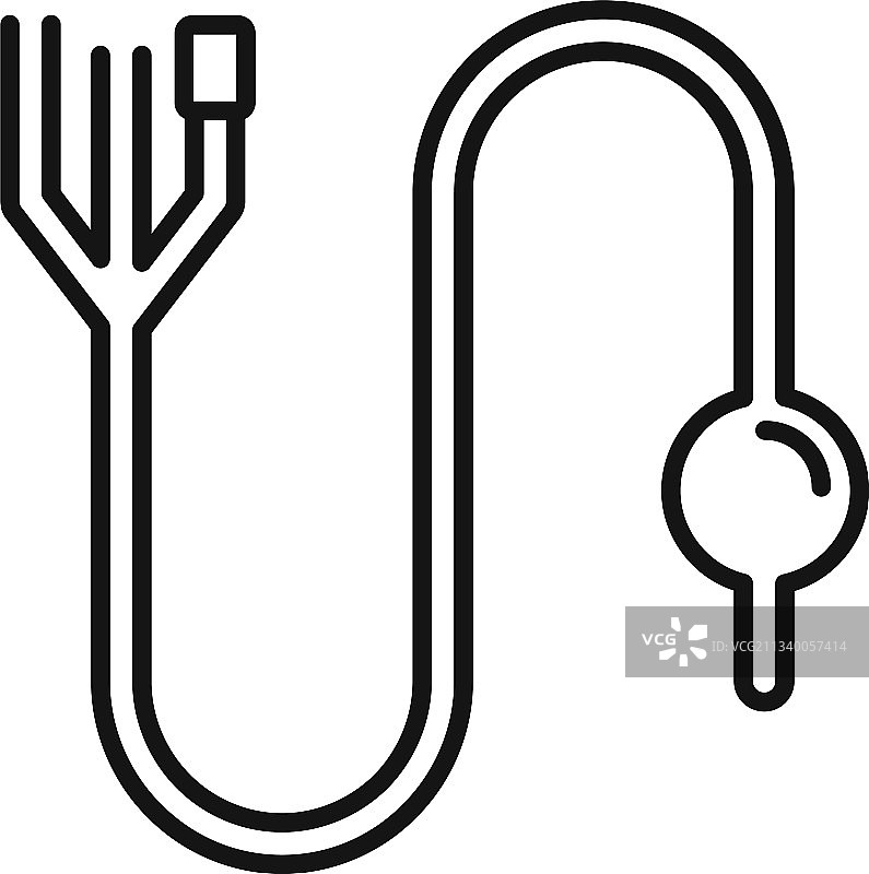 导尿管图标轮廓图片素材