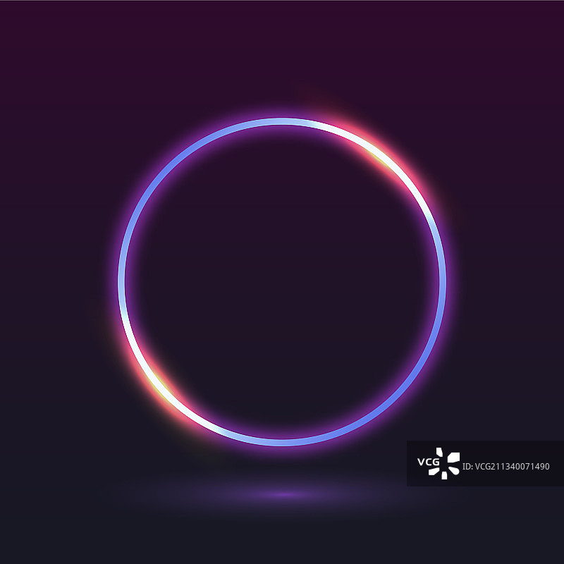 霓虹灯边框图片素材