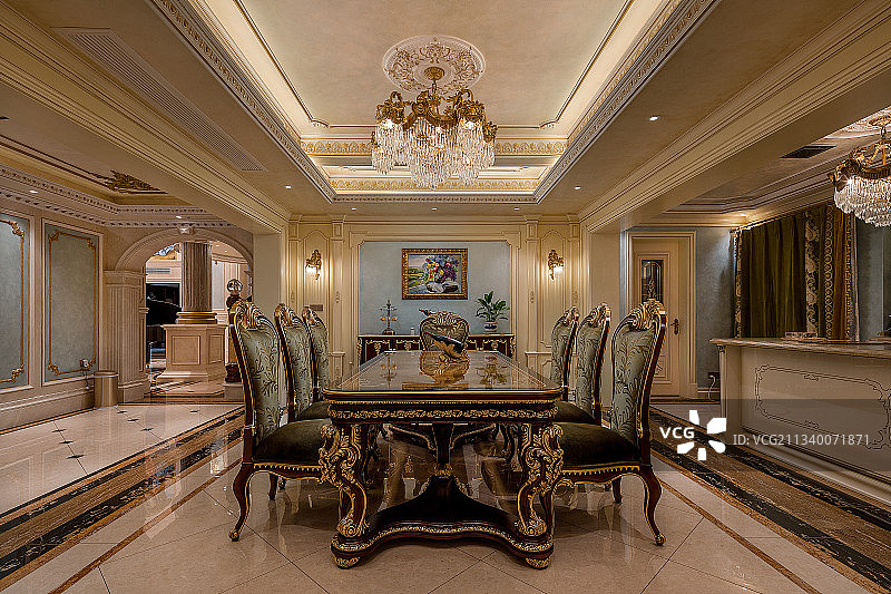 室内别墅法式家具展示素材图片素材