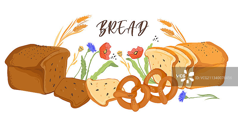 面包小麦生产banner背景图片素材