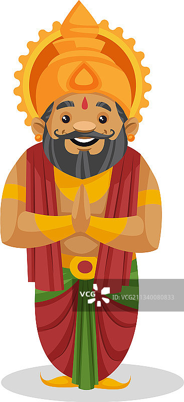 达沙拉特国王卡通人物图片素材
