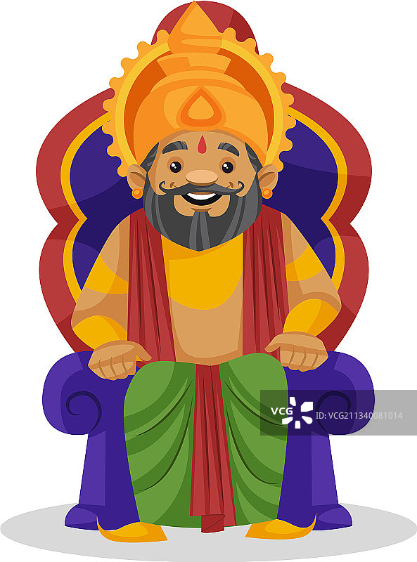 达沙拉塔国王卡通人物图片素材