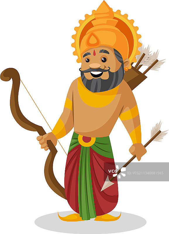达沙拉塔国王卡通人物图片素材