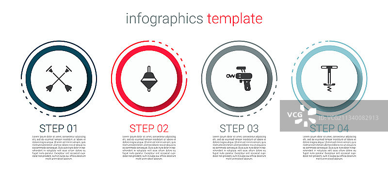 吸盘箭旋转玩具与射线枪图片素材