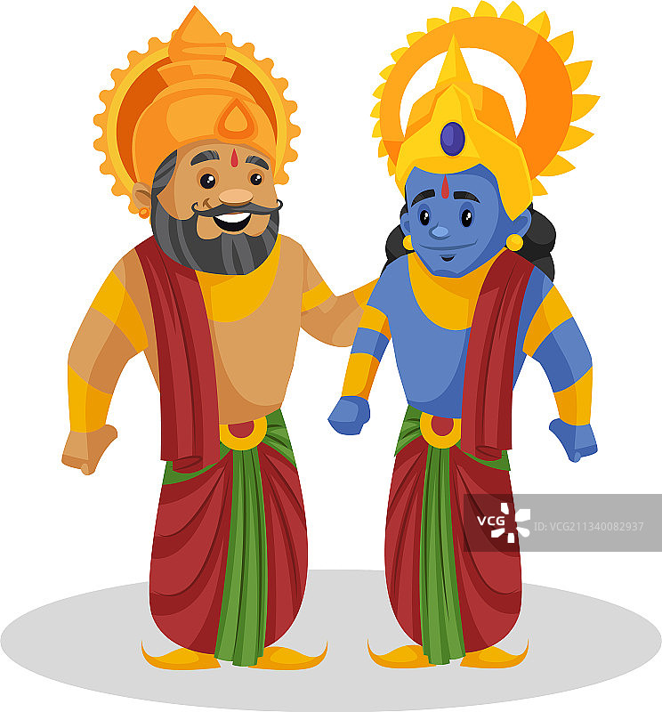 达沙拉塔国王卡通人物图片素材