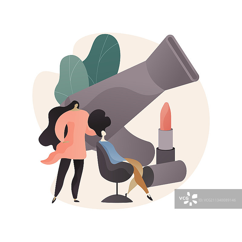 美容院抽象概念图片素材