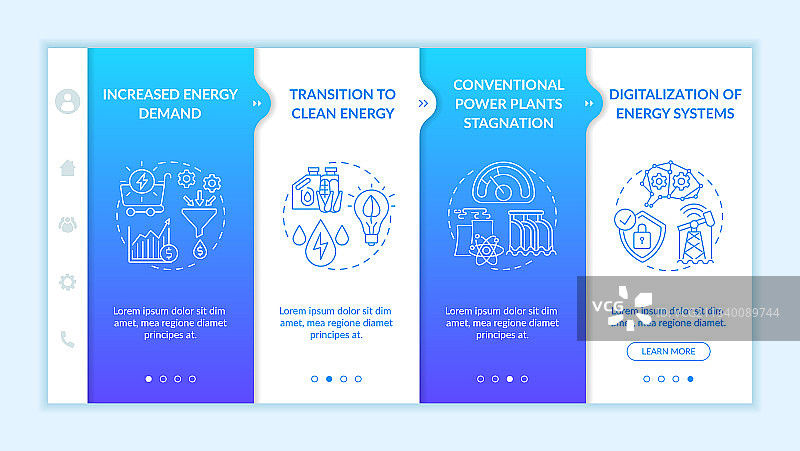 电力工程趋势入职模板图片素材