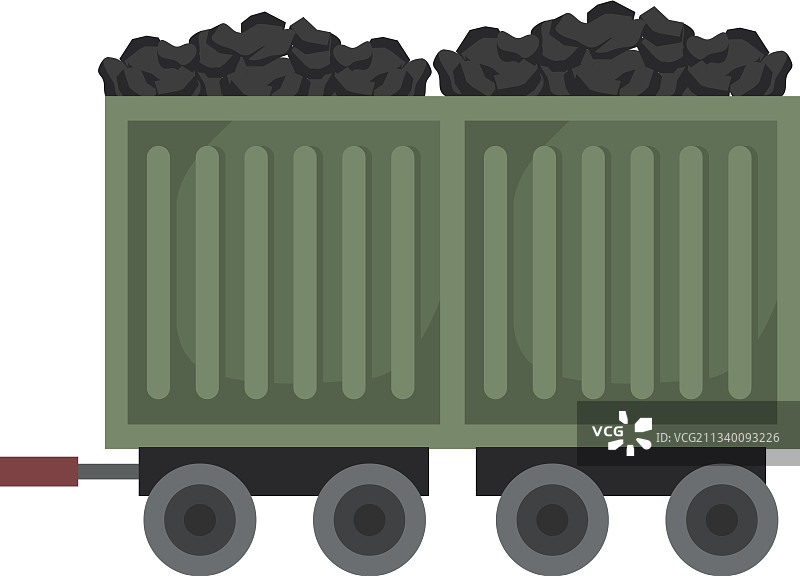 绿色矿车图片素材